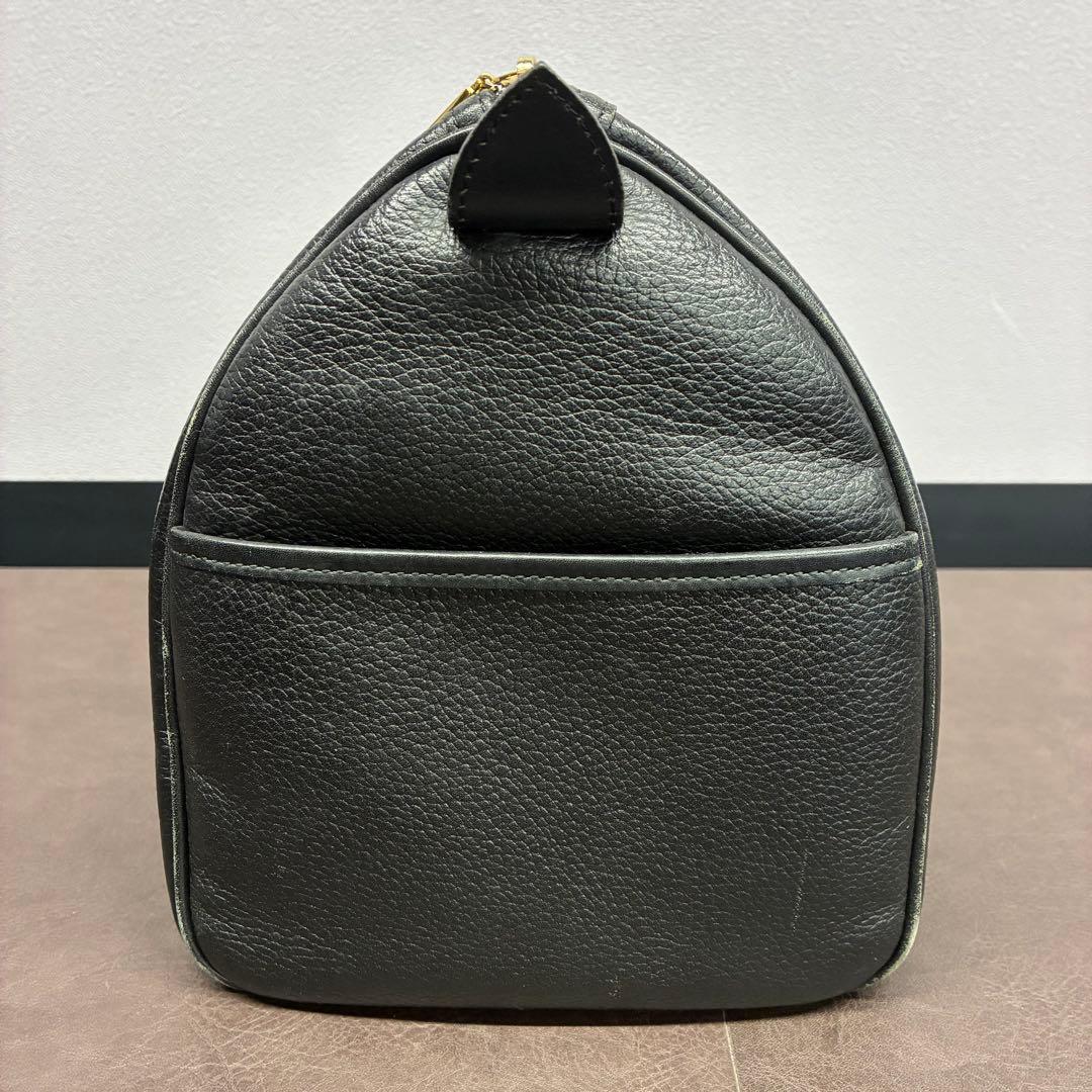 【鑑定済み】Burberry ミニボストンバッグ ブラック