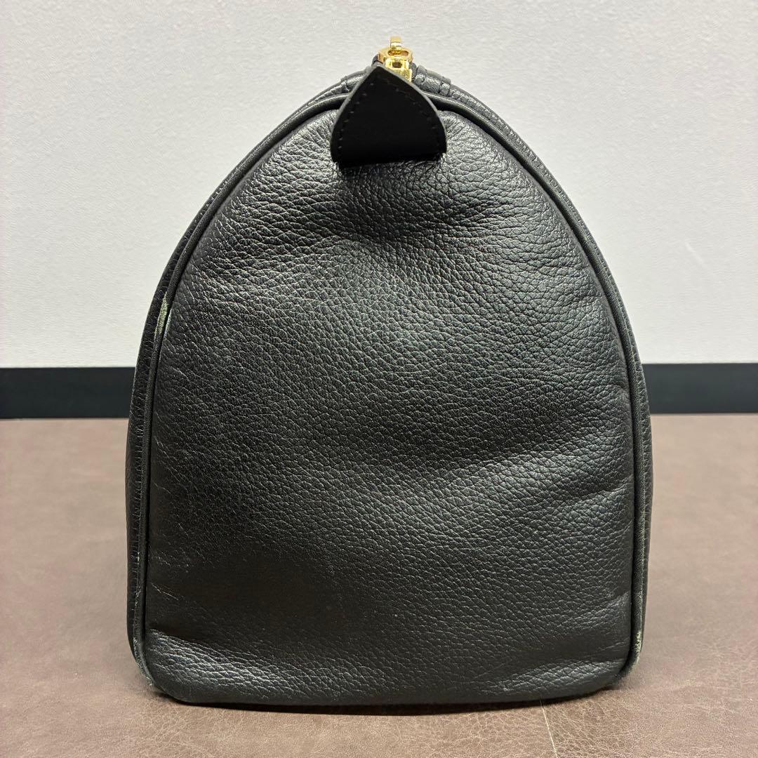 【鑑定済み】Burberry ミニボストンバッグ ブラック