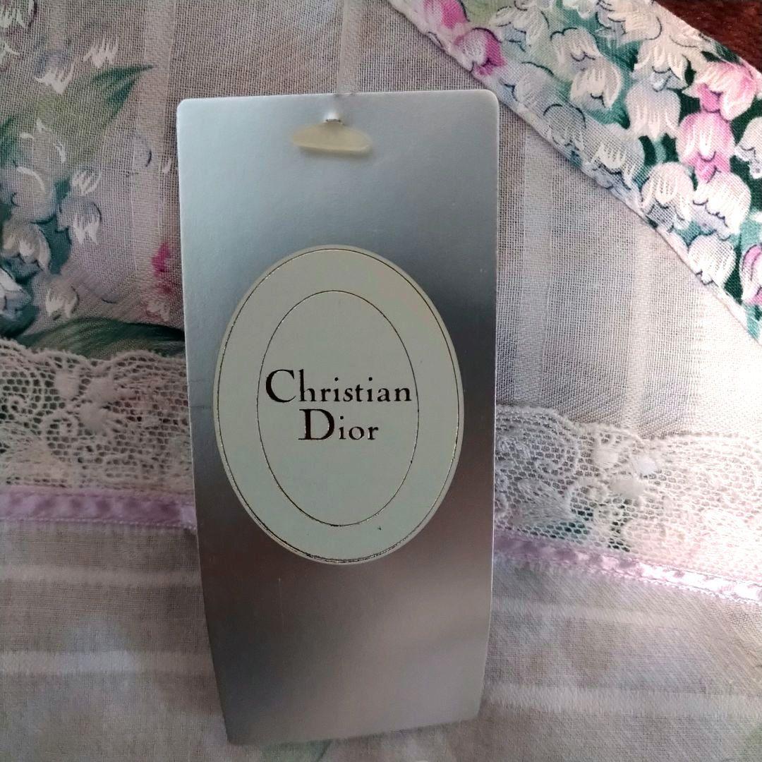 【新品】クリスチャンディオール 花柄 エプロン すずらん ポケット ピンク