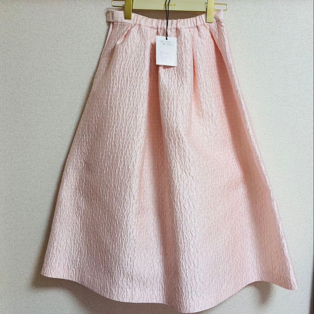 her lip to Dot Jacquard Flared Skirt 【M】
