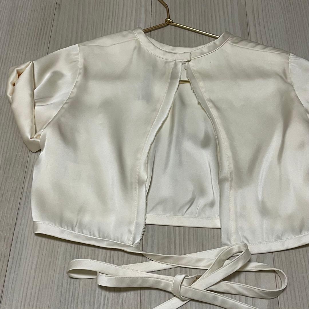 トップス ORSEUND IRIS Le Club cropped satin top S