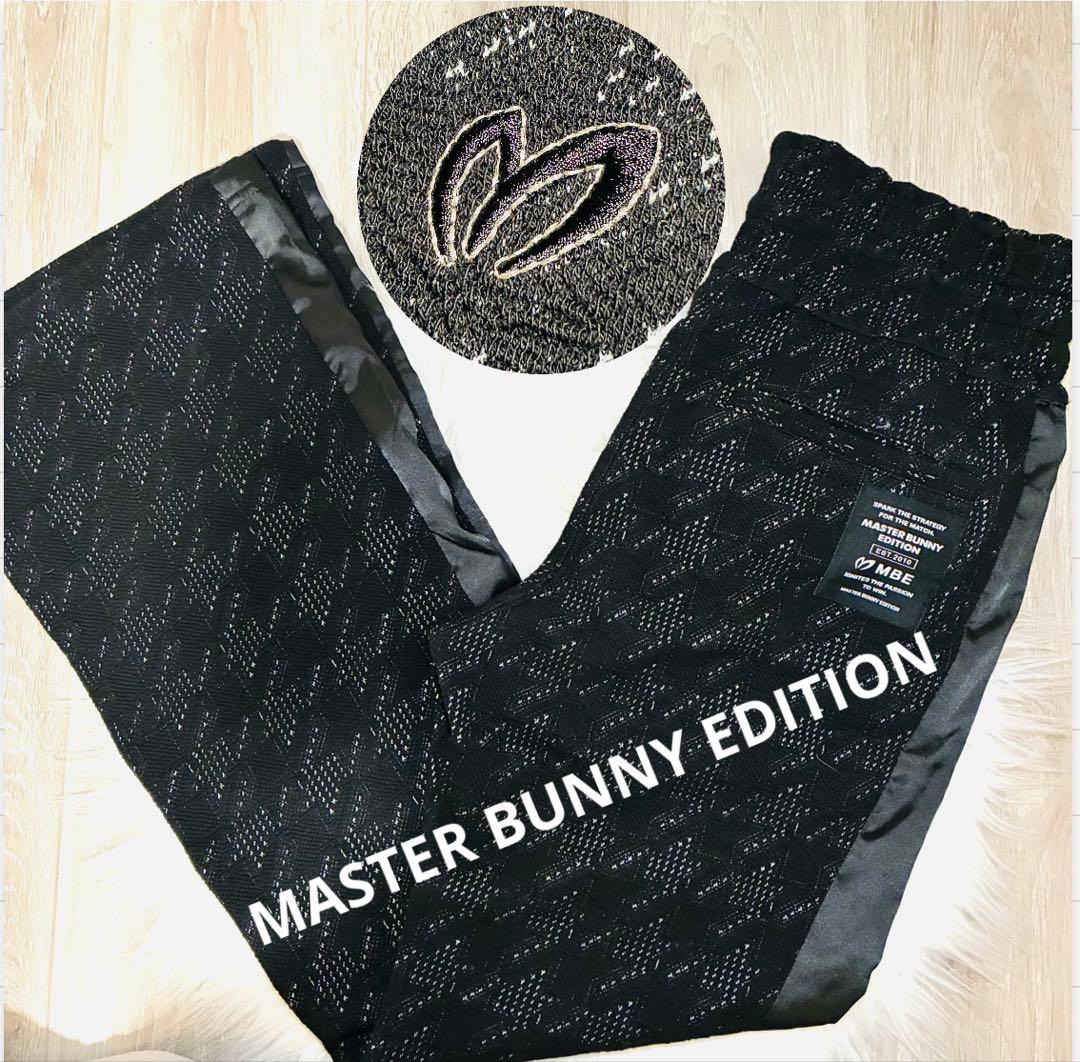 未使用級　MASTER BUNNY EDITION ジャガード　フレアパンツ