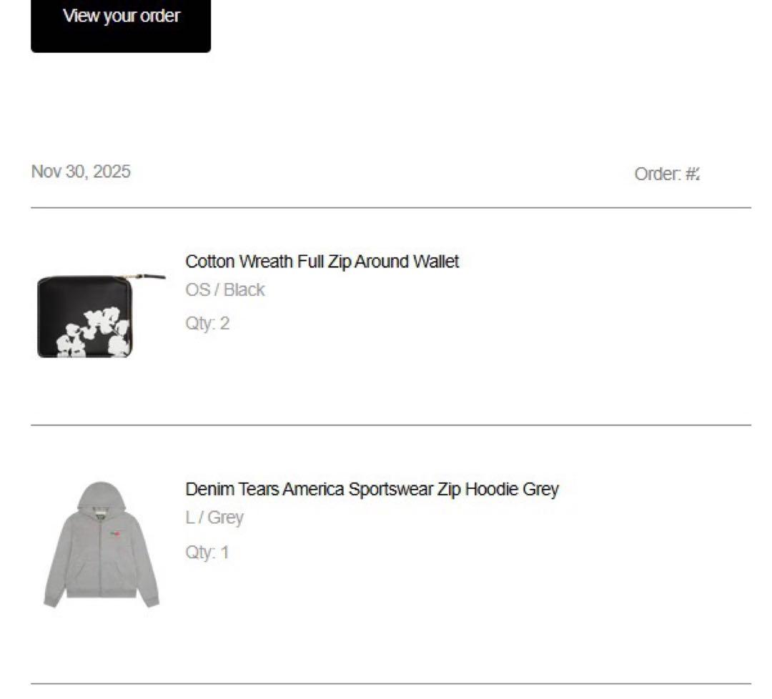 COMME des GARÇONS 花柄二つ折り財布