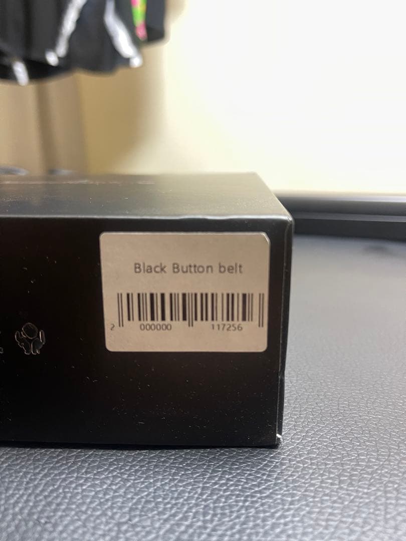 小物 racer worldwide Black Button Belt