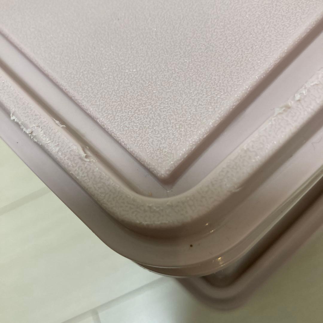 【タッパーウェア】衣装ケース スーパーケース くすみピンク 2個