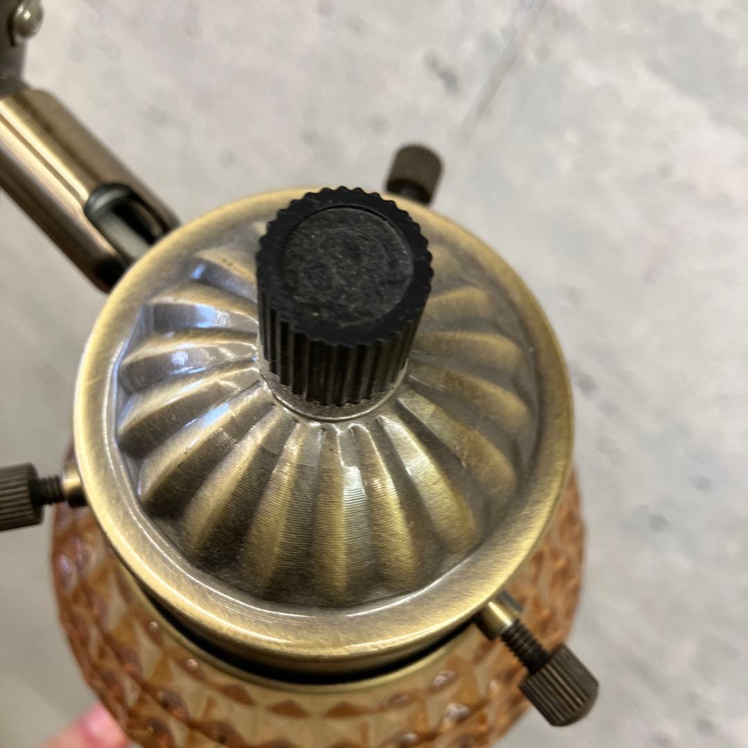 アンティーク ガラスシェード 3連灯 スタンドライト フロアライト