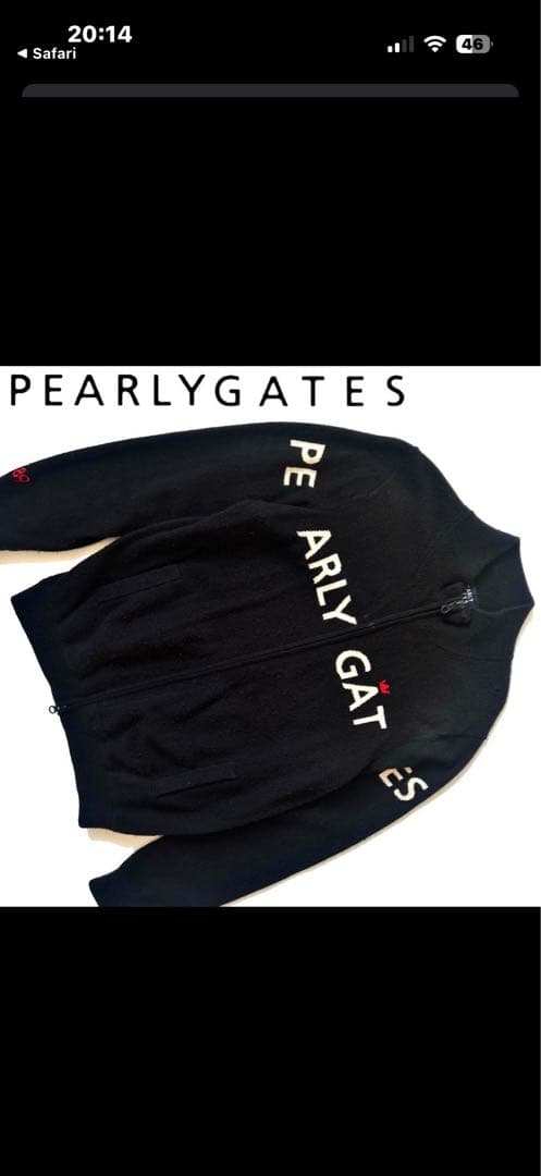 近年 PEARLYGATES パーリーゲイツ フルジップ カシミヤ100 ニット