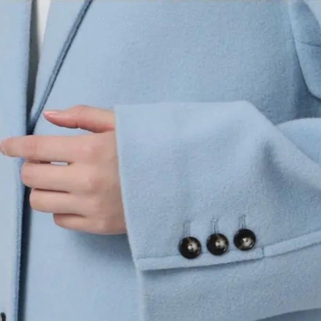 SLOBE IENAライトブルー チェスターコート