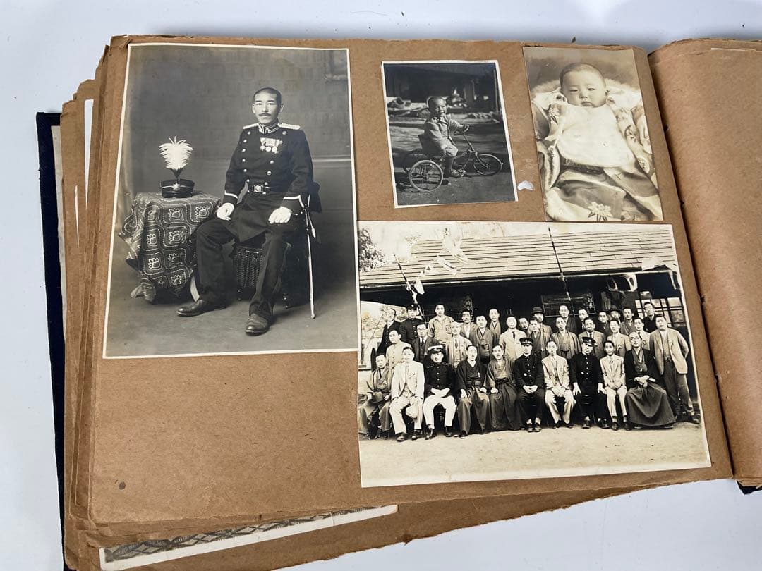 軍隊　軍人　戦争　旧日本軍　家族写真　まとめて軍隊アルバム　古写真　写真帖
