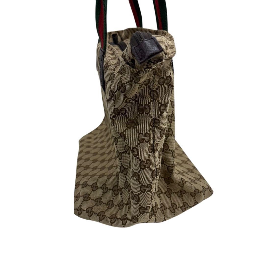 [鑑定済] グッチ GUCCI トートバッグ 131231 シェリーライン