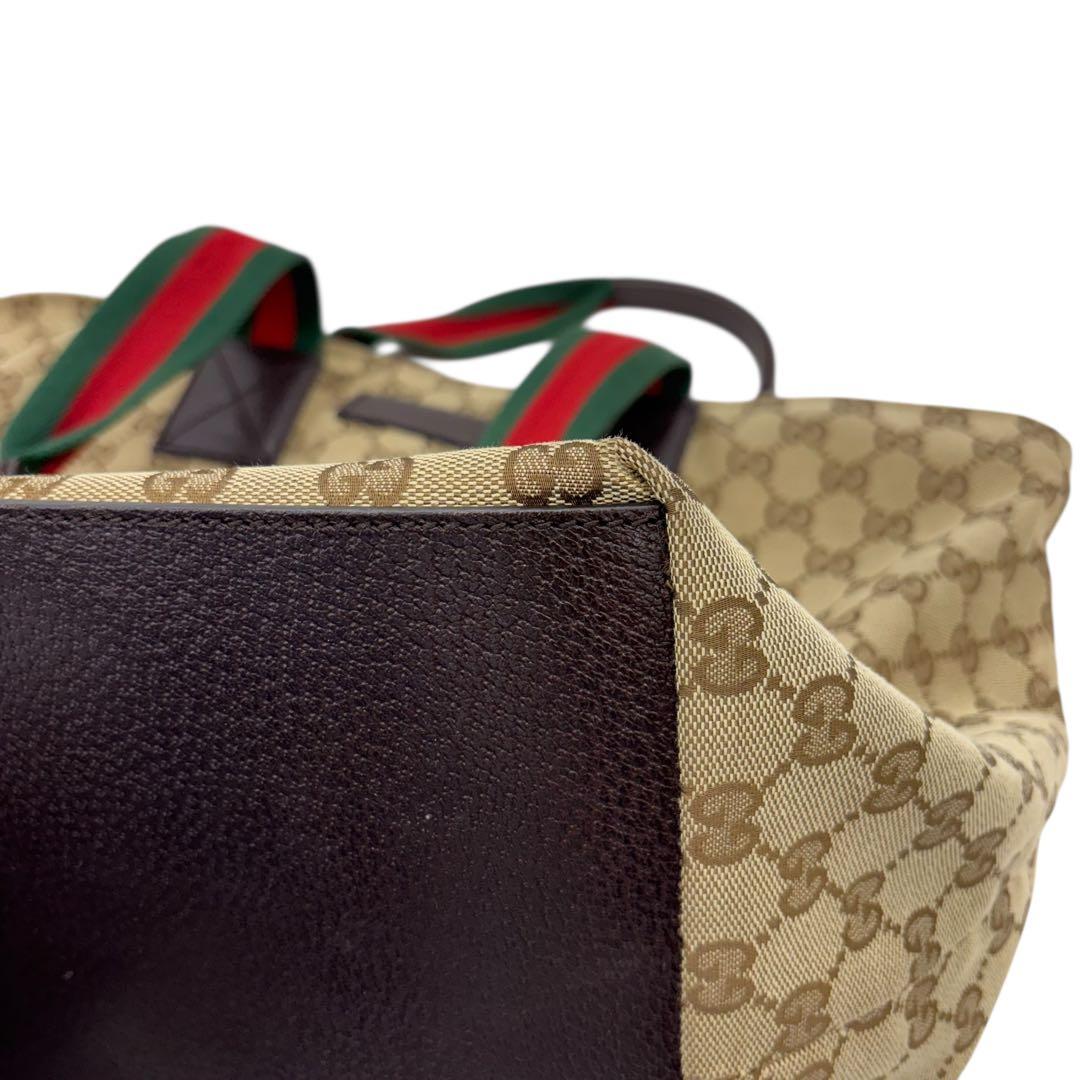 [鑑定済] グッチ GUCCI トートバッグ 131231 シェリーライン