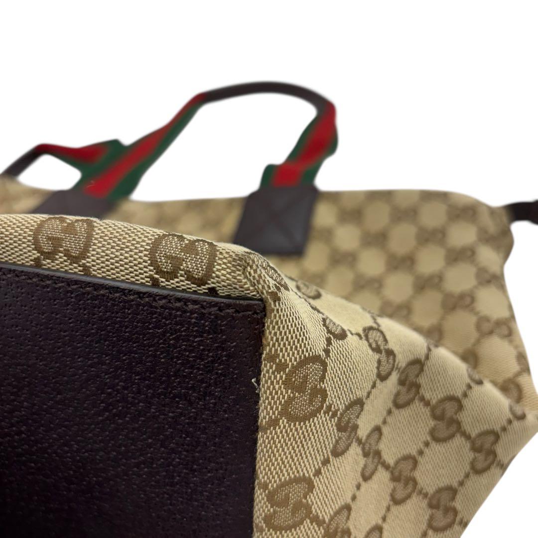 [鑑定済] グッチ GUCCI トートバッグ 131231 シェリーライン