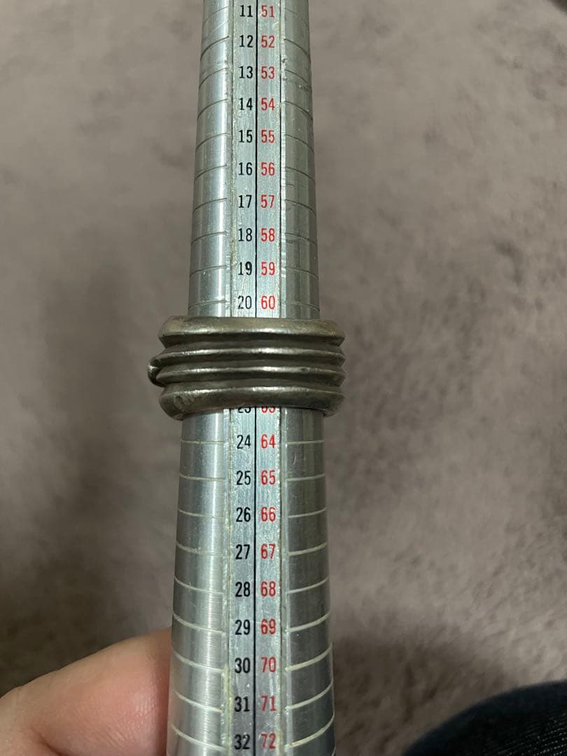 本物クロムハーツ　ダガーハートリング　22号　インボイス原本つき