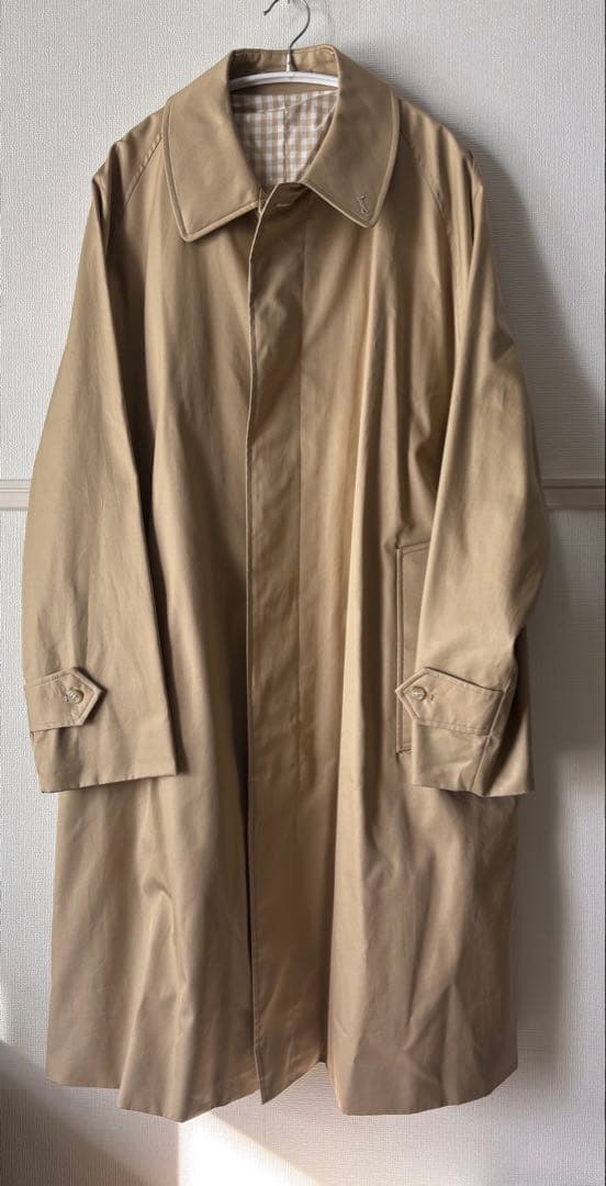 中目黒 DAN 1枚袖 ステンカラーコート シングルラグラン