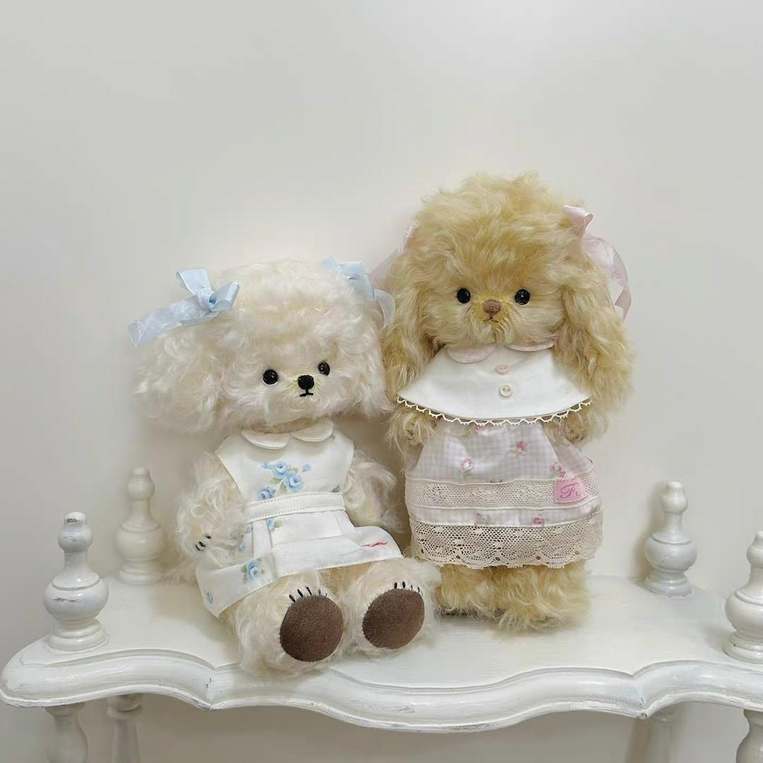 ふわふわマルチーズ アーティストベア ぬいぐるみ ハンドメイド 海外作家様 犬