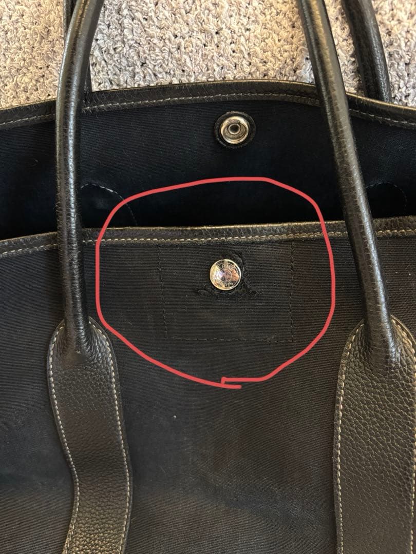 ガーデンパーティーPM エルメス　ブラック