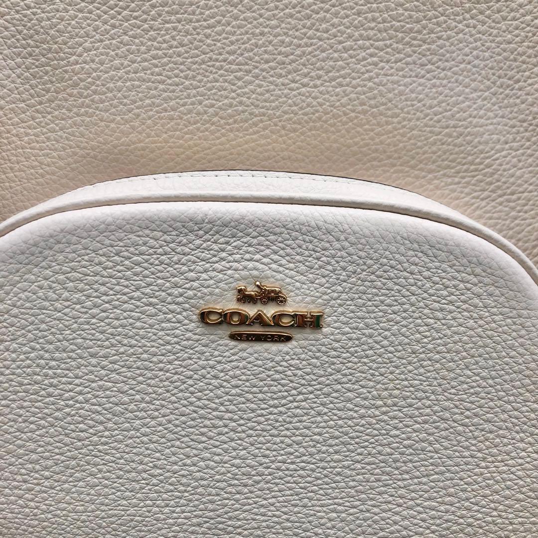R【新品未使用品】コーチ　COACH ベージュ　レザーリュック