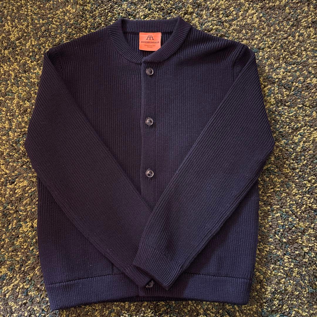 ANDERSEN-ANDERSEN ダークネイビー カーディガン