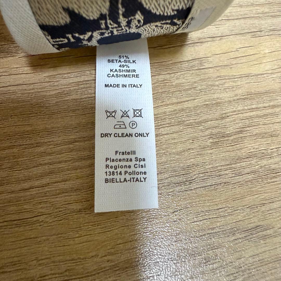 【未使用に近い】 PIACENZA ピアチェンツァ シルクカシミア マフラー