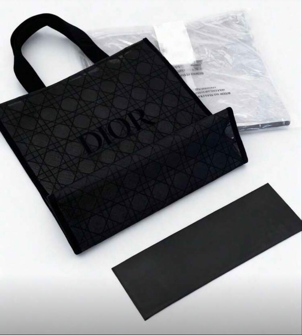 ディオール トートバッグ ノベルティ メッシュ ブラック 黒 限定品 DIOR