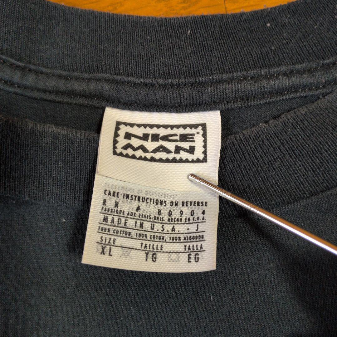 Rush 90s NICE MANタグ ウサギとカメ Tシャツ