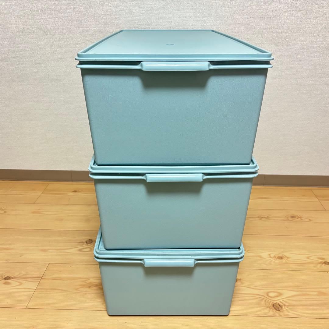 3個セット　タッパーウェア　衣装ケース　①