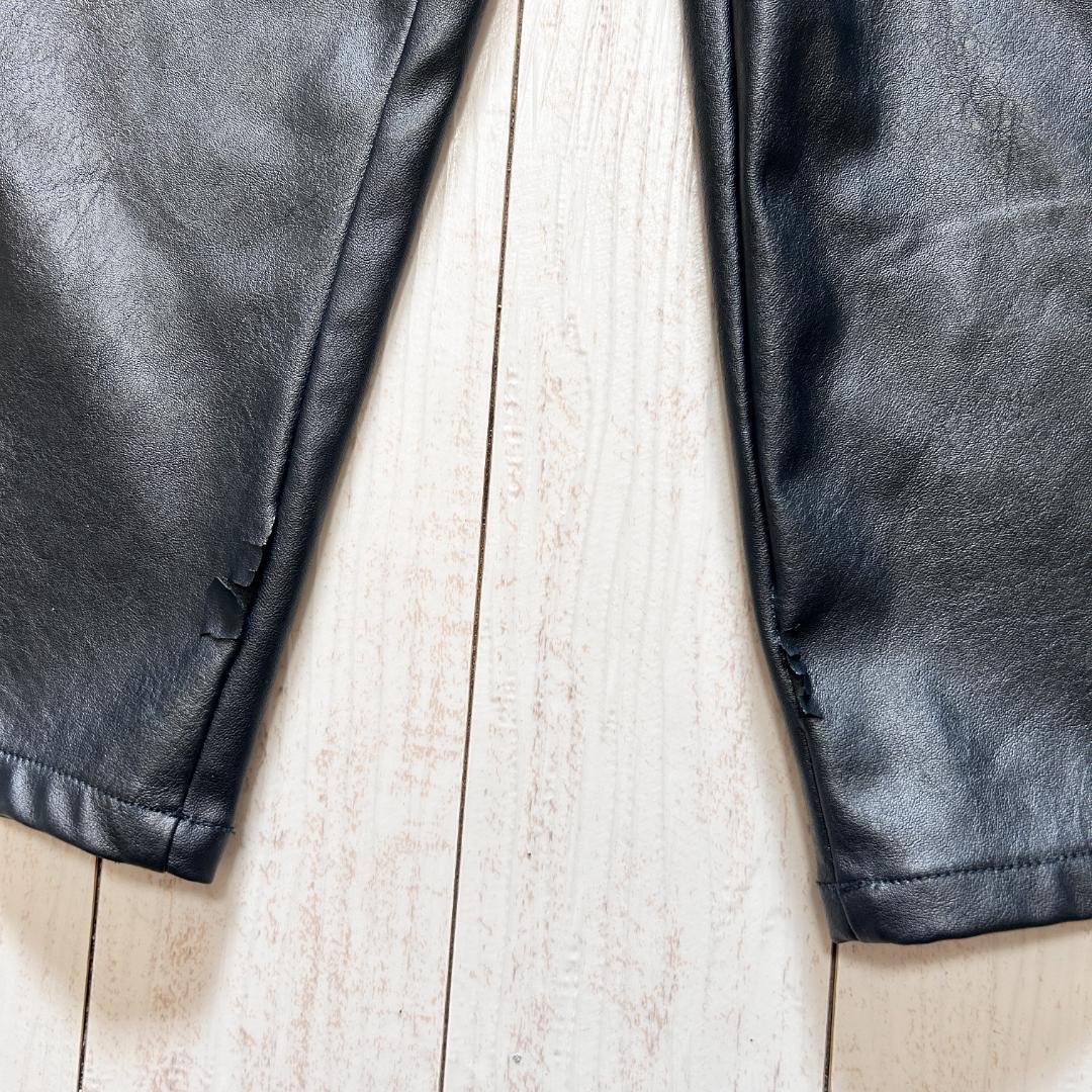 ADRER アドラー フェイクレザー セットアップ ジップパーカー ワイドパンツ