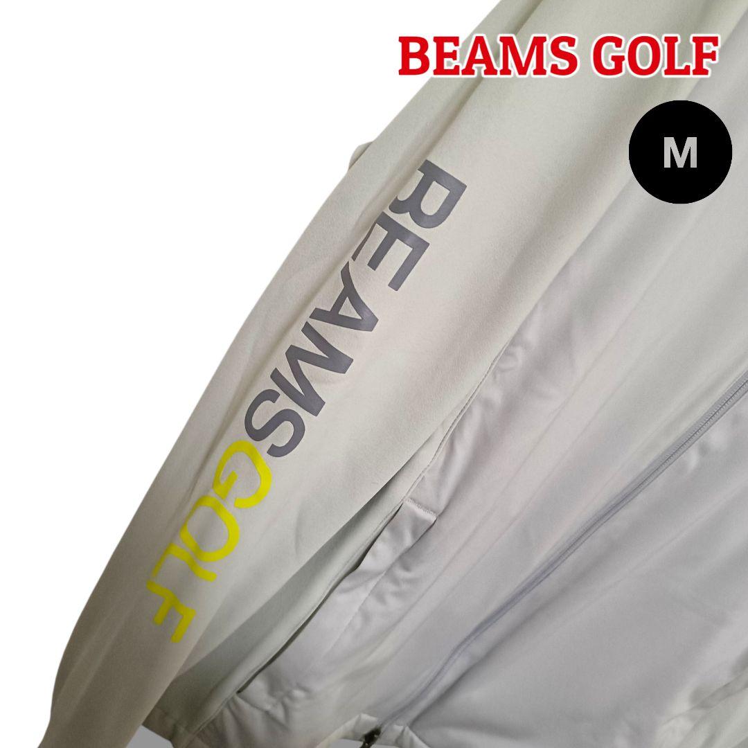 【彩りイエロー】ビームスゴルフ フルジップブルゾン M グレー メンズ ゴルフ