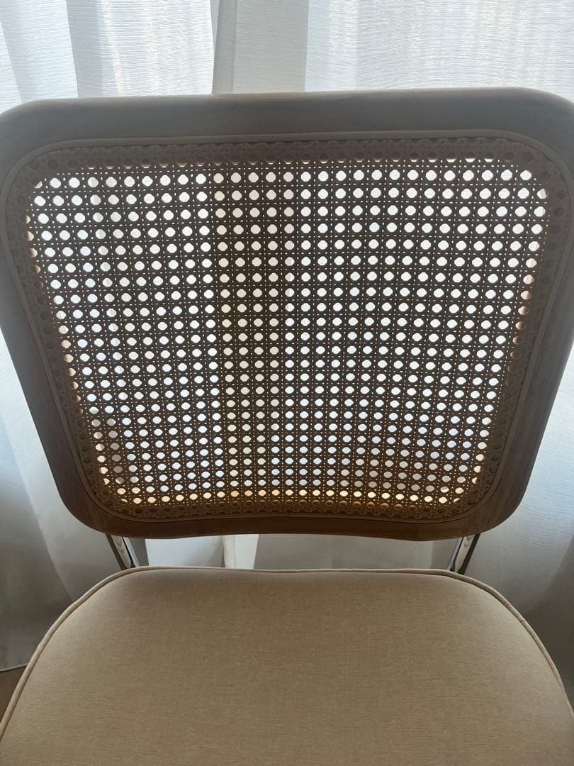 【極美品】LOWYA ラタン調デスクチェア 韓国インテリア風