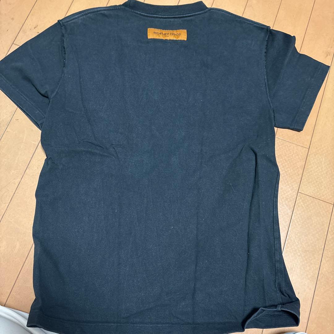 Louis Vuitton ロゴ刺繍 Tシャツ ブラック