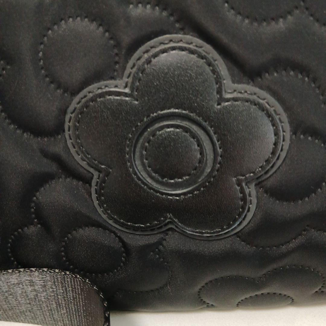 MARY QUANT 2way キルト ディジーボストンバッグ ブラック 大容量