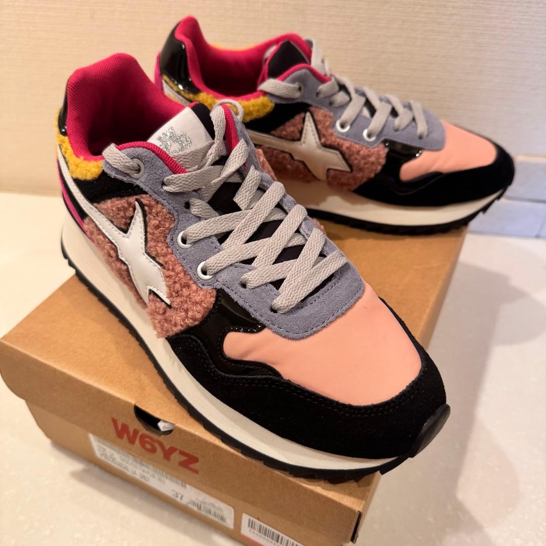 EU37 新品箱付き　W6YZ ウィズ YAK-W カラフル 厚底スニーカー