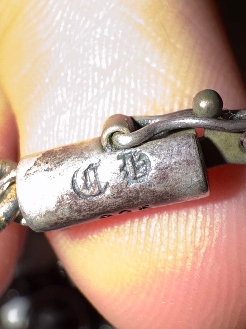 Chrome Hearts スモールクロスwithベイル&ペーパーチェーン16