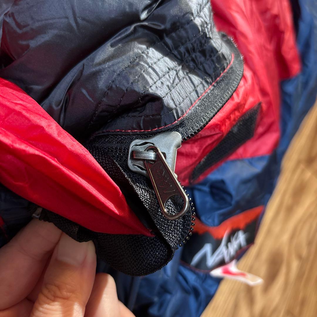 NANGA オーロラライト 900DX Sサイズ 寝袋 シュラフ 赤/青 厳冬期