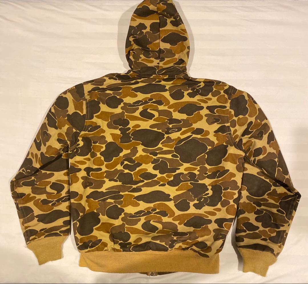 80's 星タグCarhartt カーハート　アクティブジャケット　カモフラ柄