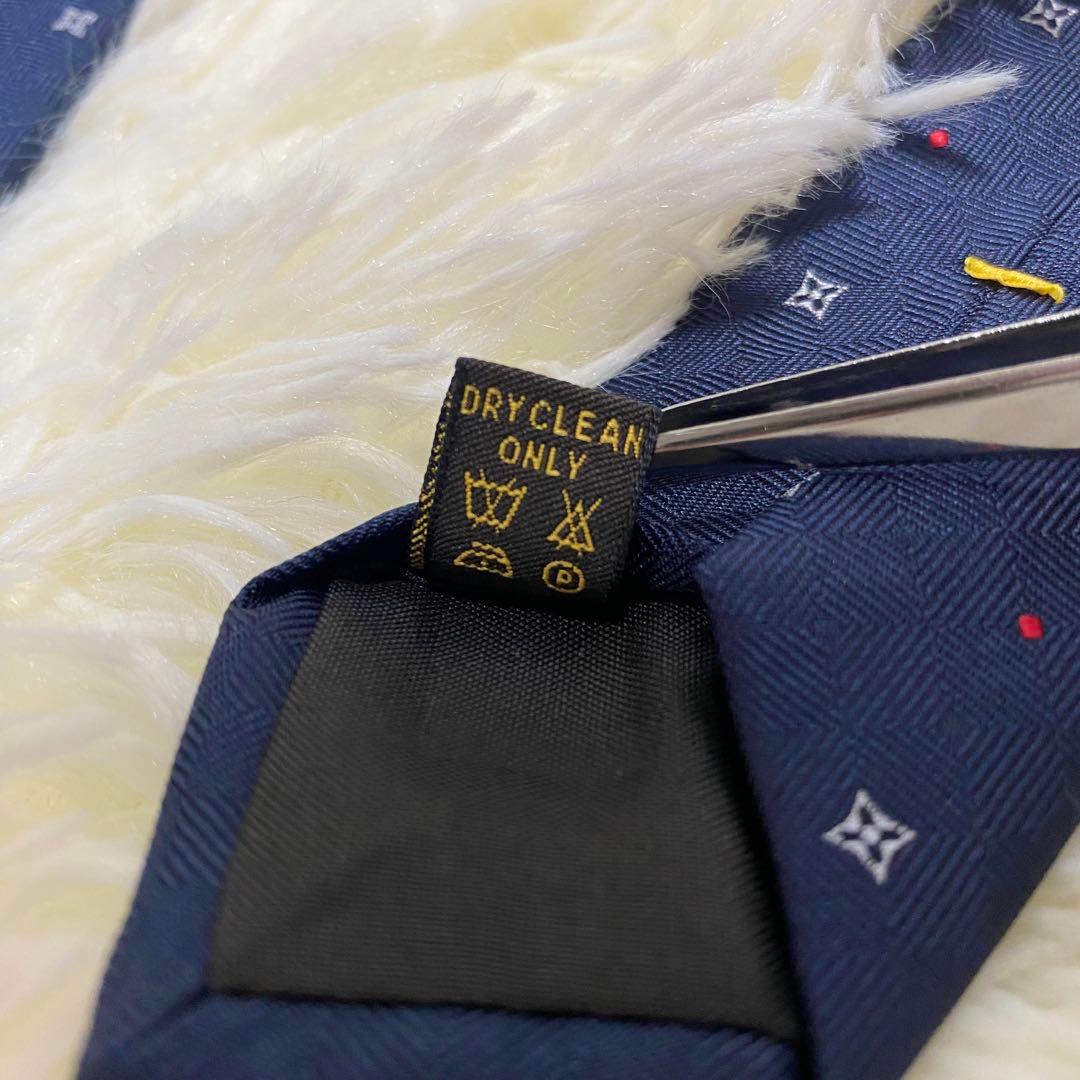 Louis Vuitton ルイヴィトン ドット柄 モノグラム シルクネクタイ