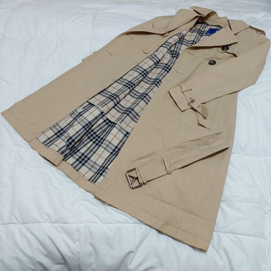 バーバリーブルーレーベル トレンチコート ノバチェック ライナー 38 ロング