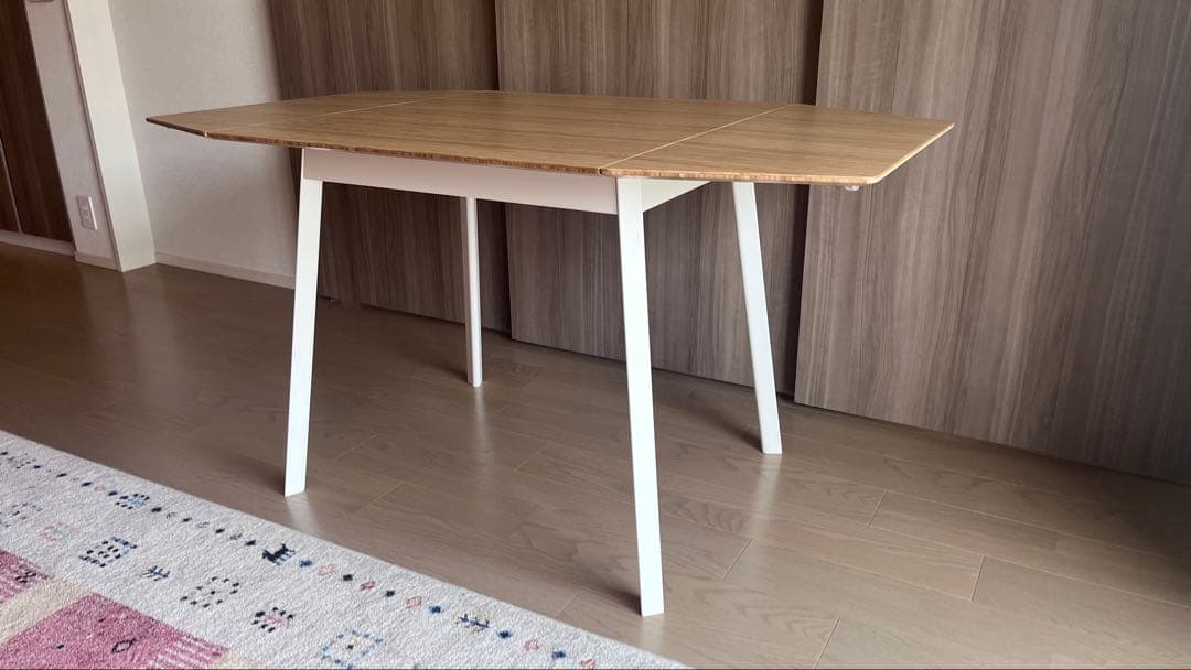 IKEA PS 2012 ダイニングテーブル 竹 ホワイト ナチュラル