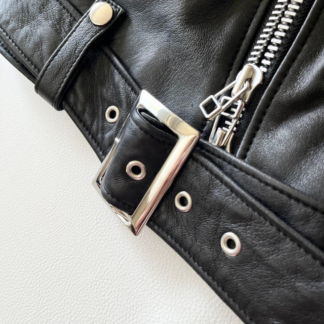 ▼極美品✨TRUNO by NOISEMAKERライダースジャケット ラムレザー