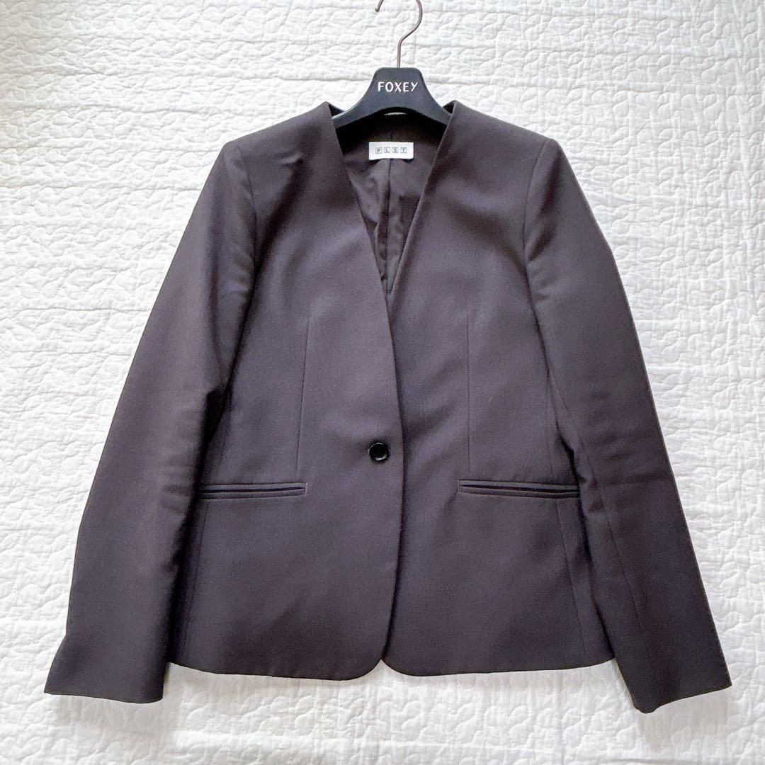 PLST 洗える プレミアムオックス セットアップ パンツスーツ 上S 下M