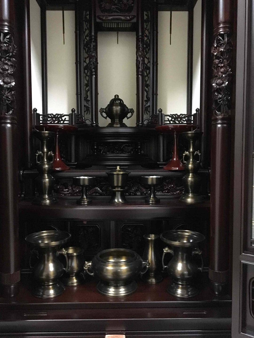 仏壇 紫檀 唐木 18号 サイズ 徳島仏壇