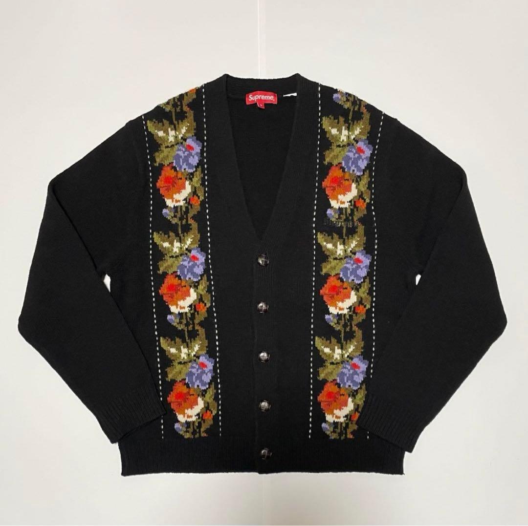 トップス Supreme 19AW Floral stripe cardigan