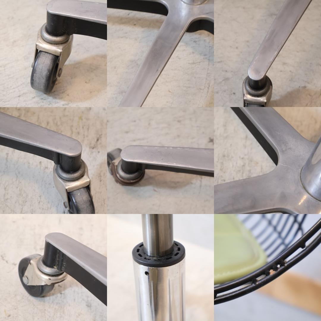 モダニカ ワイヤーチェア ブラック ローリングベース サイドシェル イームズ