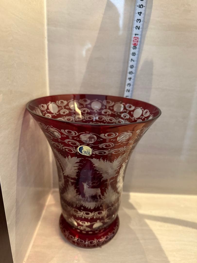 GLASS BOR ボヘミアガラス フラワーベース