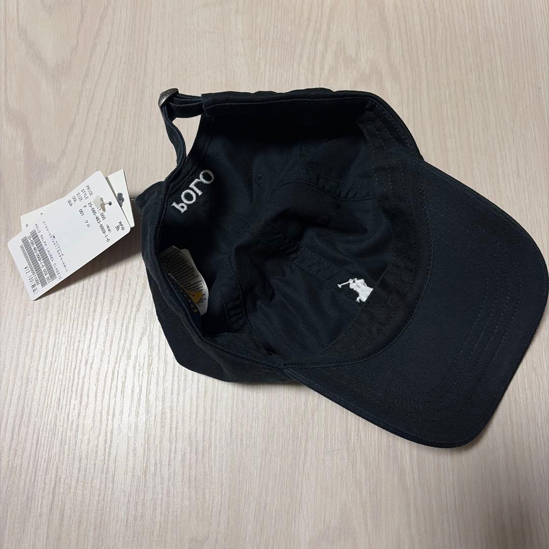 ポロ　ラルフローレン黒 ベースボールキャップ