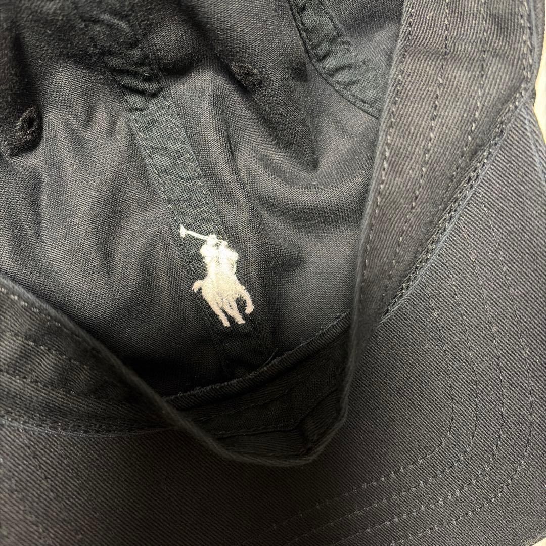 ポロ　ラルフローレン黒 ベースボールキャップ