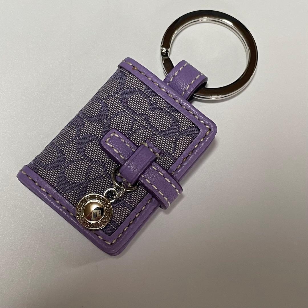 小物 Coach Signature Picture Frame Purple