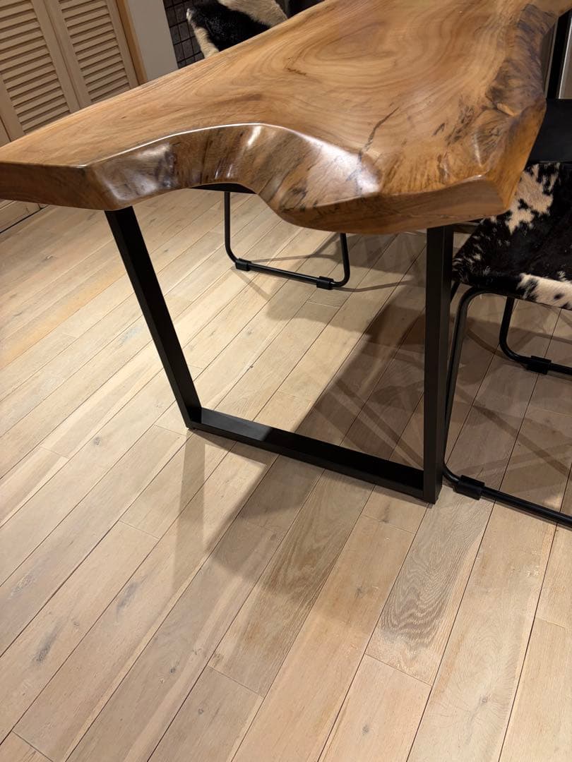 一枚板　無垢オーク　ダイニングテーブル