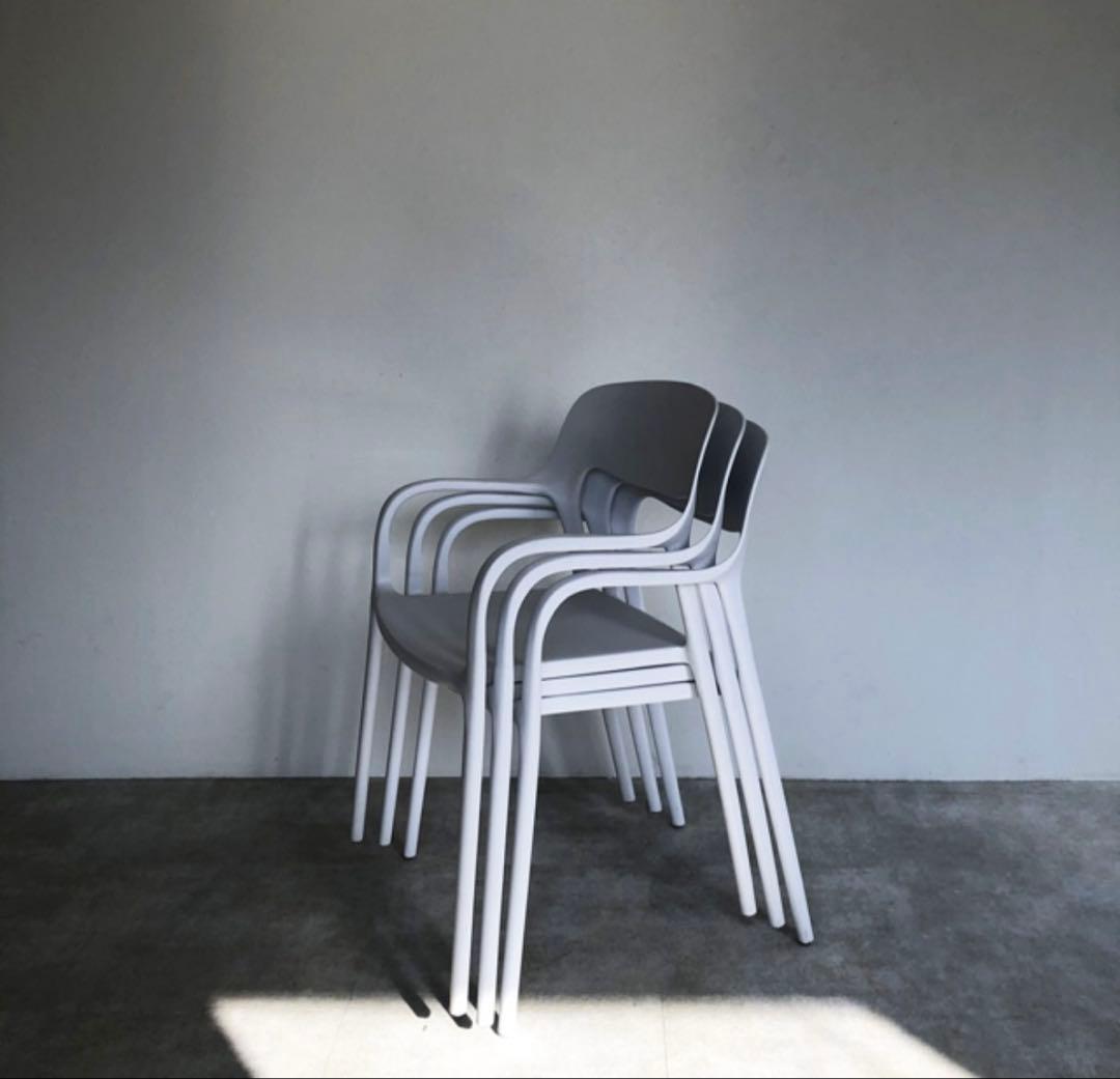 ブラック アーム付きダイニングチェア　ART OF BLACK 2脚セット