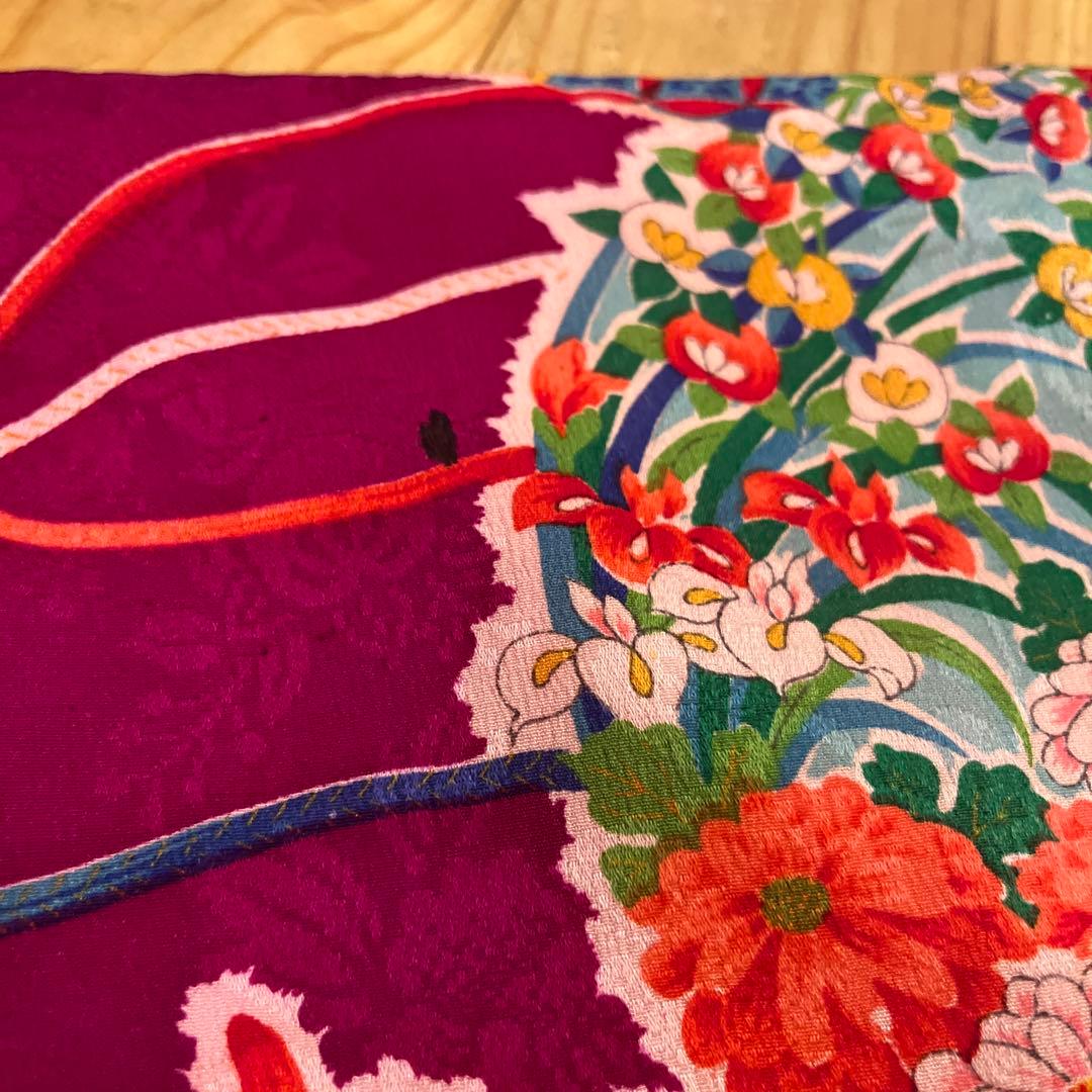 1点もの　七五三　アンティーク　女の子　子供着物　大正ロマン　被布コート